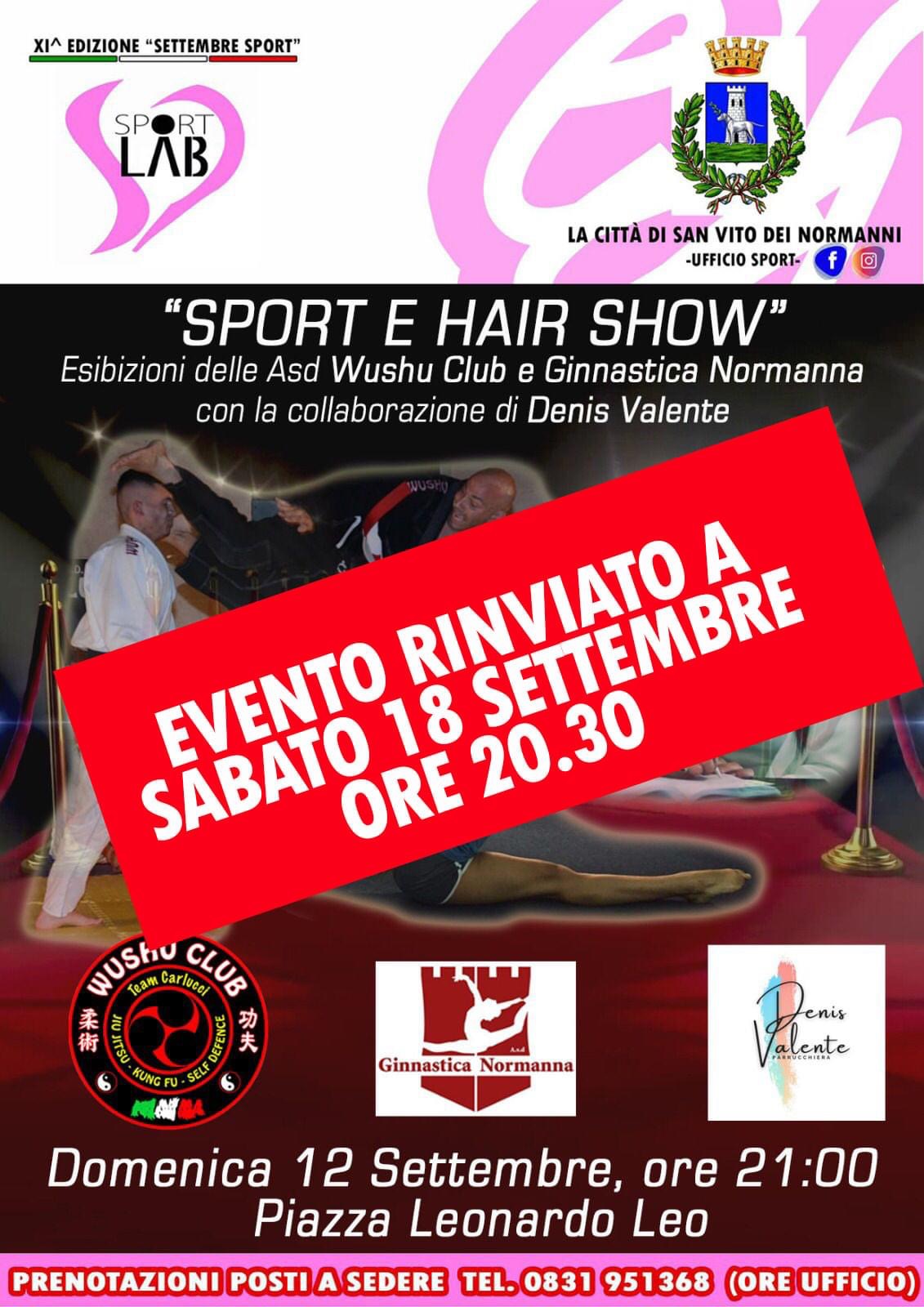 Sport e hair show - evento rinviato 