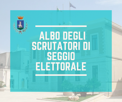 Aggiornamento dell’albo unico comunale degli scrutatori 